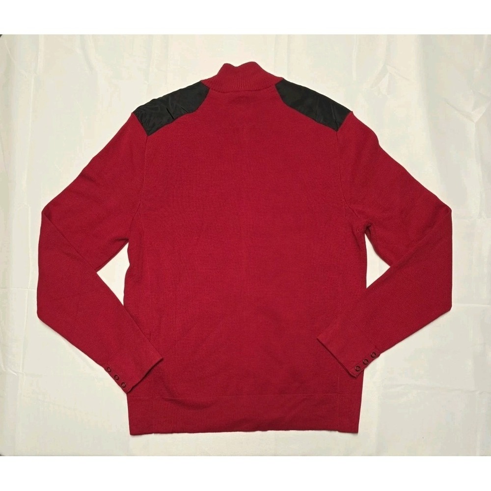 Victorinox Mahale Cardigan Swiss Army Sweater Mens Large Knit Mock Neck Full Zip - Picture 6 of 7
